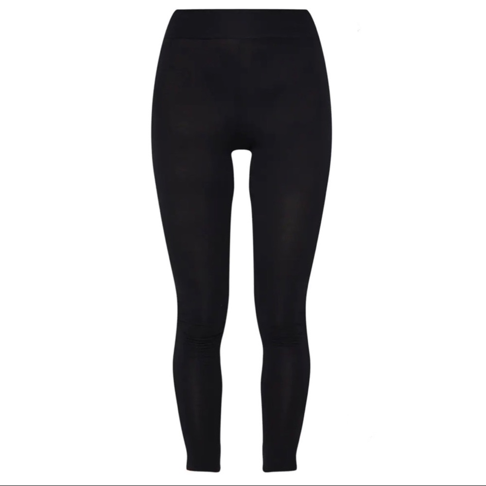Basic High-Waisted Leggings in black
